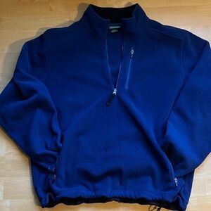 L.L. Bean Blue Half-Zip Pullover